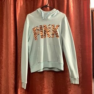 VS Pink Brand Cowl Neck Hoodie Mint Size L No Defects